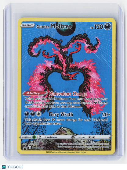 2023 Pokemon—Galarian Moltres #SWSH284 Crown Zenith—Black Star Promo Holo (LP)