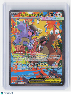 2025 Pokemon—Mega Kangaskhan ex #182/132 Mega Evolution Base Set—SIR Holo
