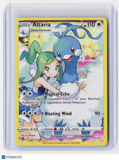 2022 Pokemon—Altaria #TG11/TG30 Silver Tempest—Ultra Rare Holo