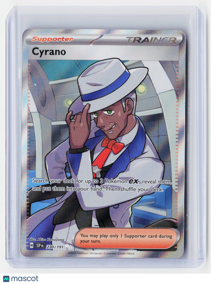 2024 Pokemon—Cyrano #230/191 Stellar Crown—Ultra Rare Holo
