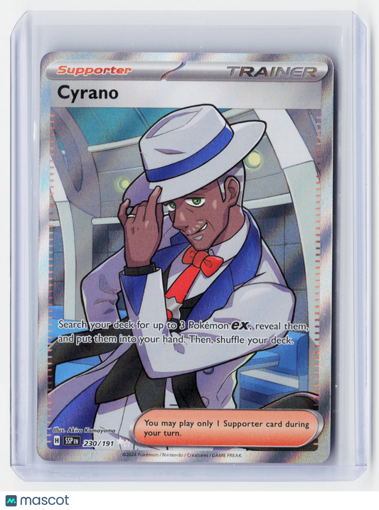 2024 Pokemon—Cyrano #230/191 Stellar Crown—Ultra Rare Holo