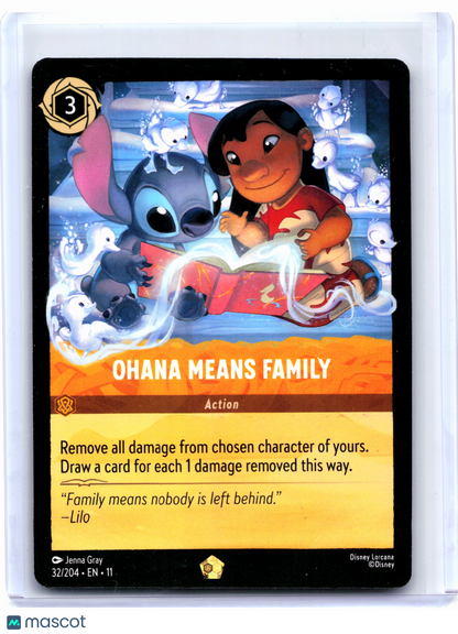 2026 Disney Lorcana—Ohana Means Family #32/204 Winterspell—Legendary Nonfoil
