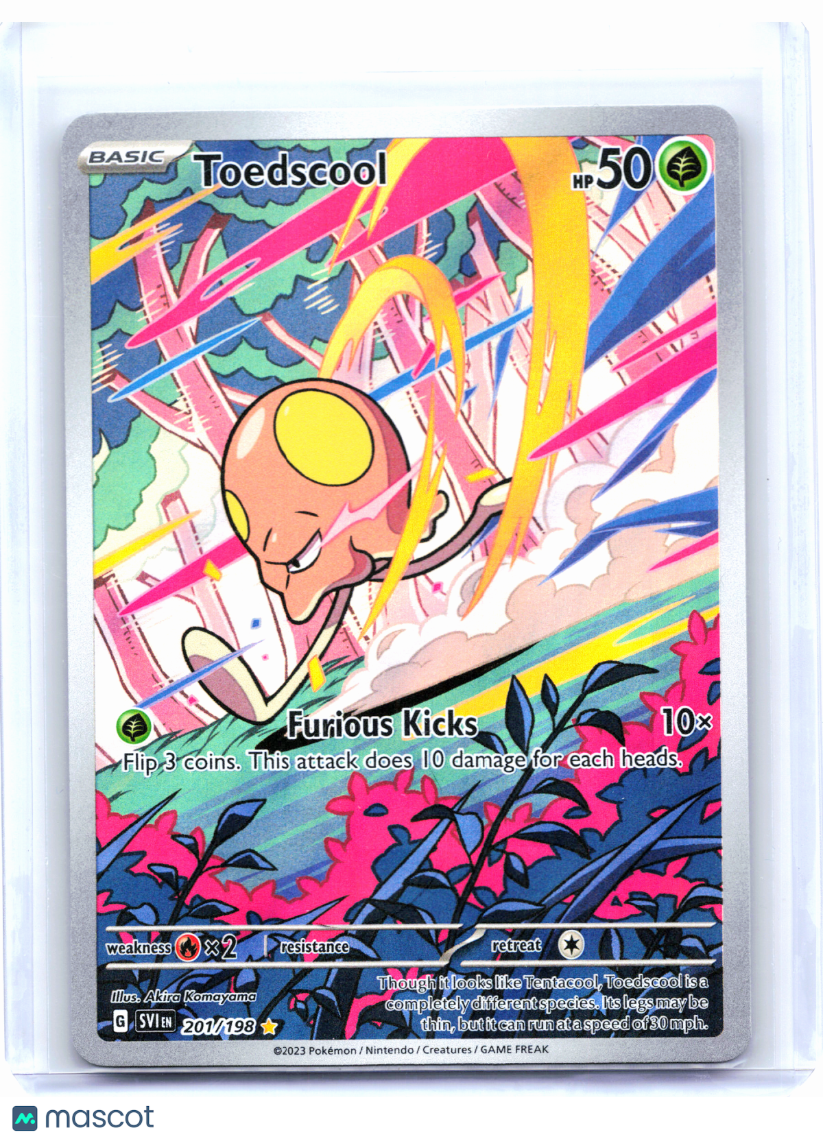 2023 Pokemon—Toedscool #201/198 Scarlet & Violet Base Set—Illustration ...