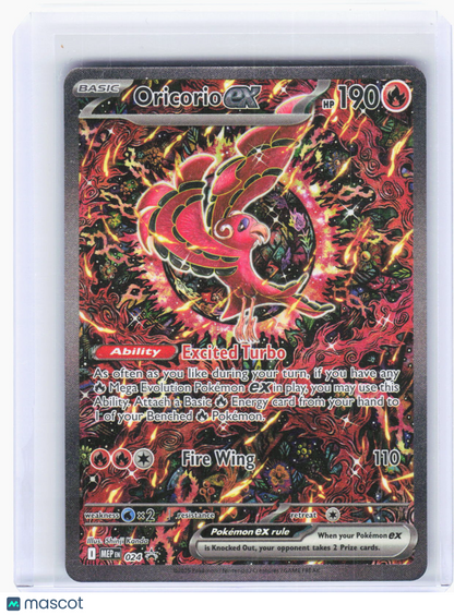 2025 Pokemon—Oricorio ex #MEP EN 024 Mega Evolution Promo Cards—BSP Holo