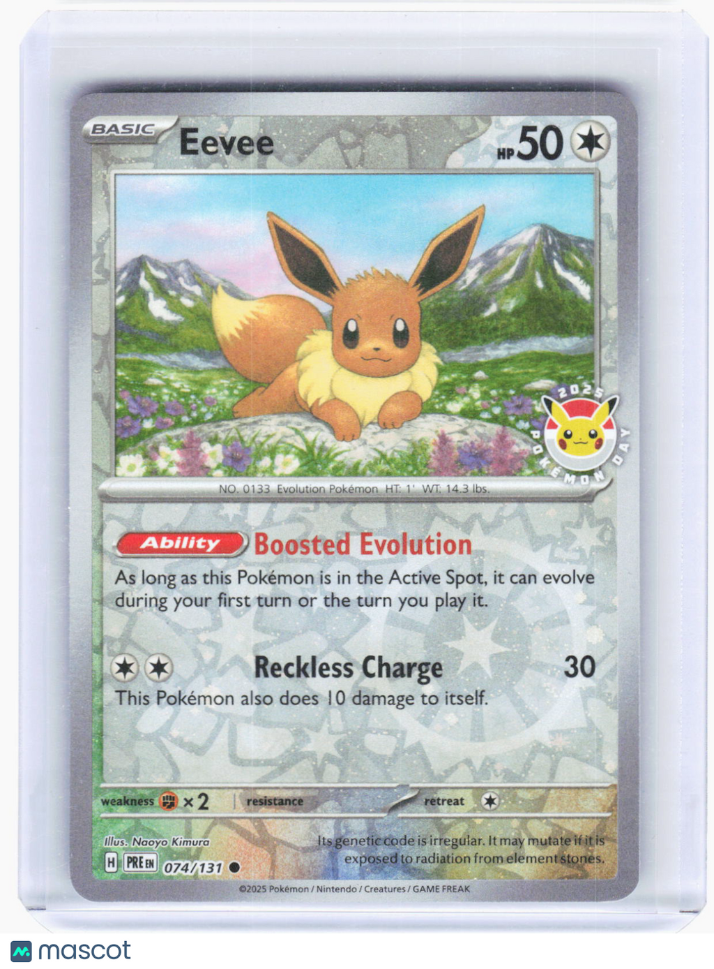 2025 Pokemon—Eevee (Pokemon Day 2025) #74/131 Misc. Cards & Products—Common RH