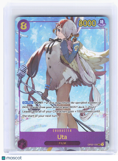 2022 One Piece Card Game—Uta (Alt Art) #OP02-120 Paramount War—Secret ...