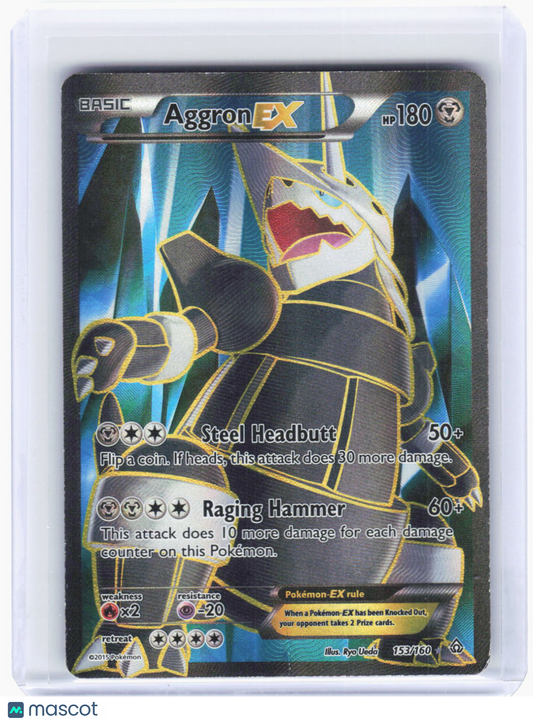 2015 Pokemon—Aggron EX (153 Full Art) #153/160 Primal Clash—UR Foil (DMG)
