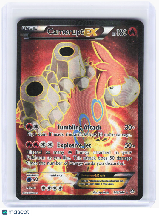 2015 Pokemon—Camerupt EX (146 Full Art) #146/160 Primal Clash—UR Foil (LP)