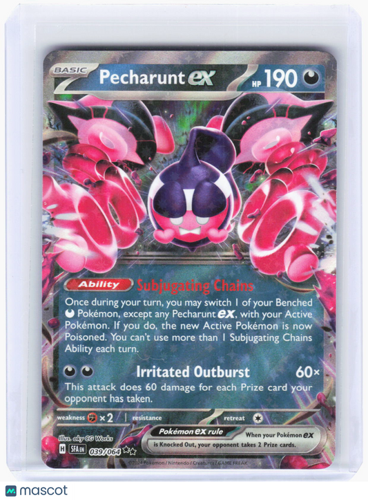 2024 Pokemon—Pecharunt ex #39/64 Shrouded Fable—Double Rare Foil
