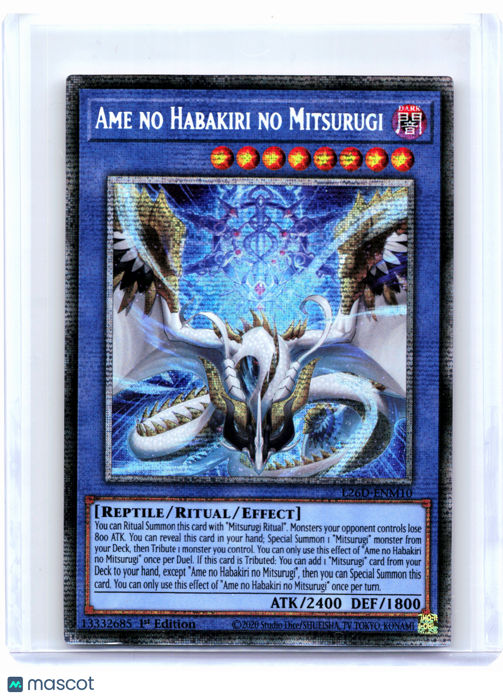 2026 Yu-Gi-Oh!—Ame no Habakiri no Mitsurugi #L26D-ENM10—Starlight Rare (1st Ed)