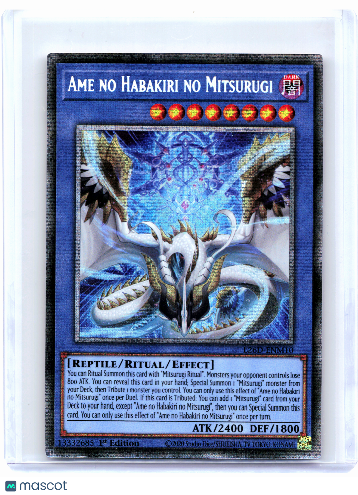 2026 Yu-Gi-Oh!—Ame no Habakiri no Mitsurugi #L26D-ENM10—Starlight Rare (1st Ed)