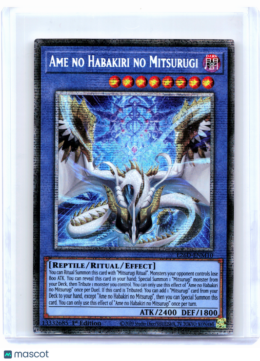 2026 Yu-Gi-Oh!—Ame no Habakiri no Mitsurugi #L26D-ENM10—Starlight Rare (1st Ed)