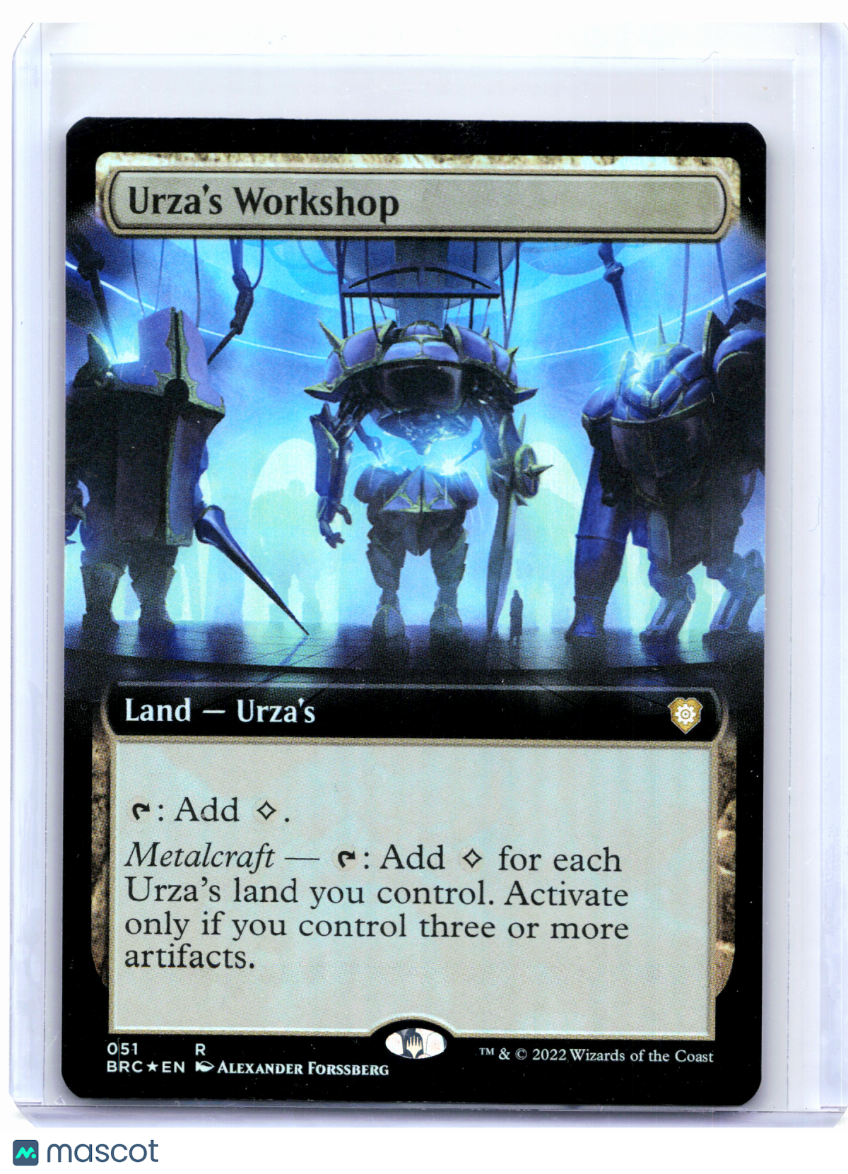 2022 Magic: The Gathering—Urza's Workshop (Extended Art) #051 BRC—Rare Foil