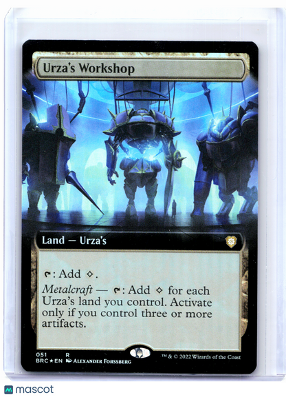2022 Magic: The Gathering—Urza's Workshop (Extended Art) #051 BRC—Rare Foil