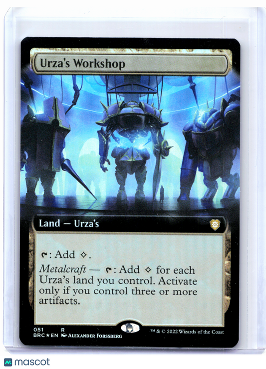 2022 Magic: The Gathering—Urza's Workshop (Extended Art) #051 BRC—Rare Foil