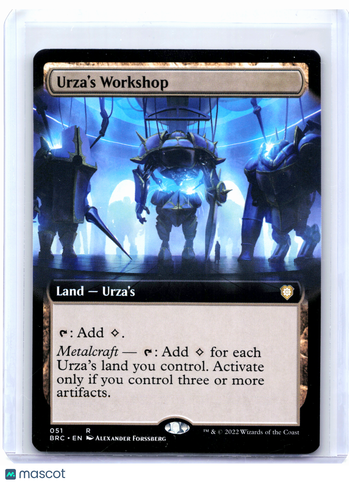 2022 Magic: The Gathering—Urza's Workshop (Extended Art) #051 BRC—Rare Nonfoil