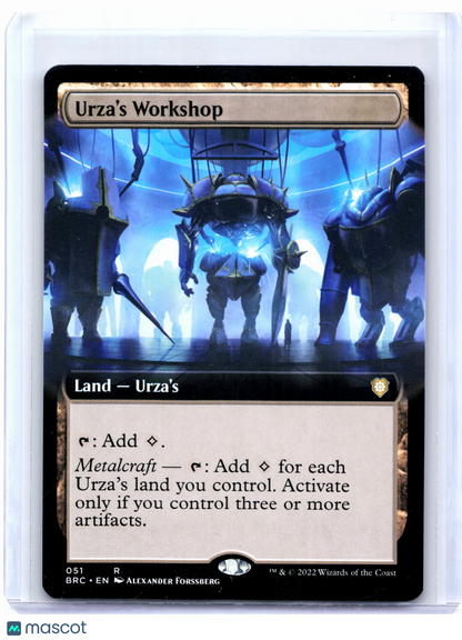 2022 Magic: The Gathering—Urza's Workshop (Extended Art) #051 BRC—Rare Nonfoil