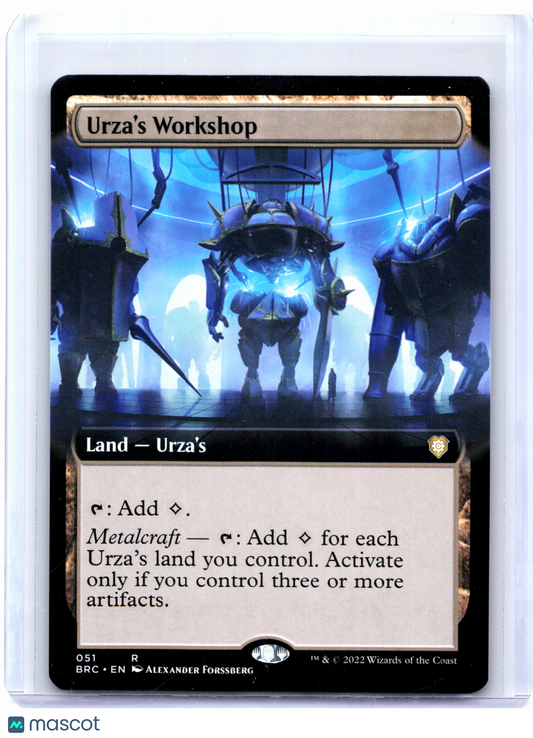 2022 Magic: The Gathering—Urza's Workshop (Extended Art) #051 BRC—Rare Nonfoil