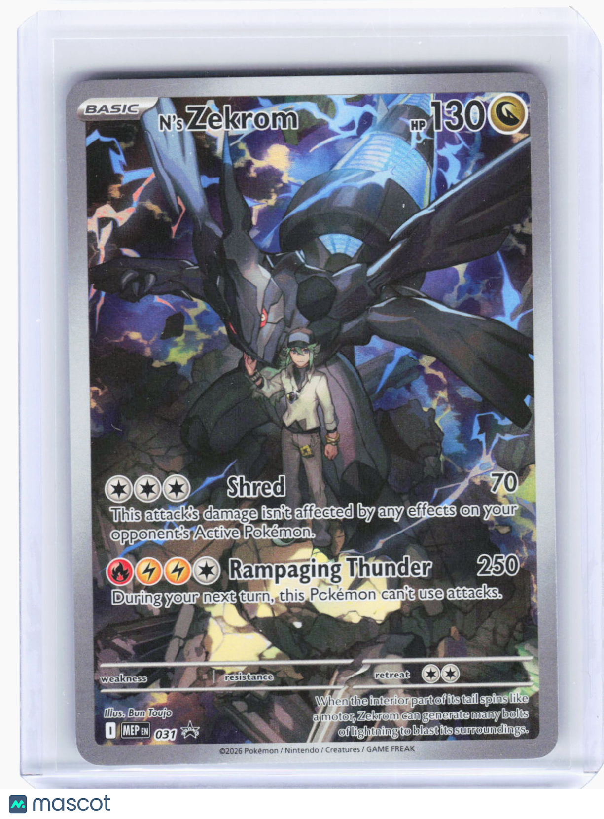 2026 Pokemon—N'S Zekrom #031 Mega Evolution Promo Cards—Black Star Promo Foil
