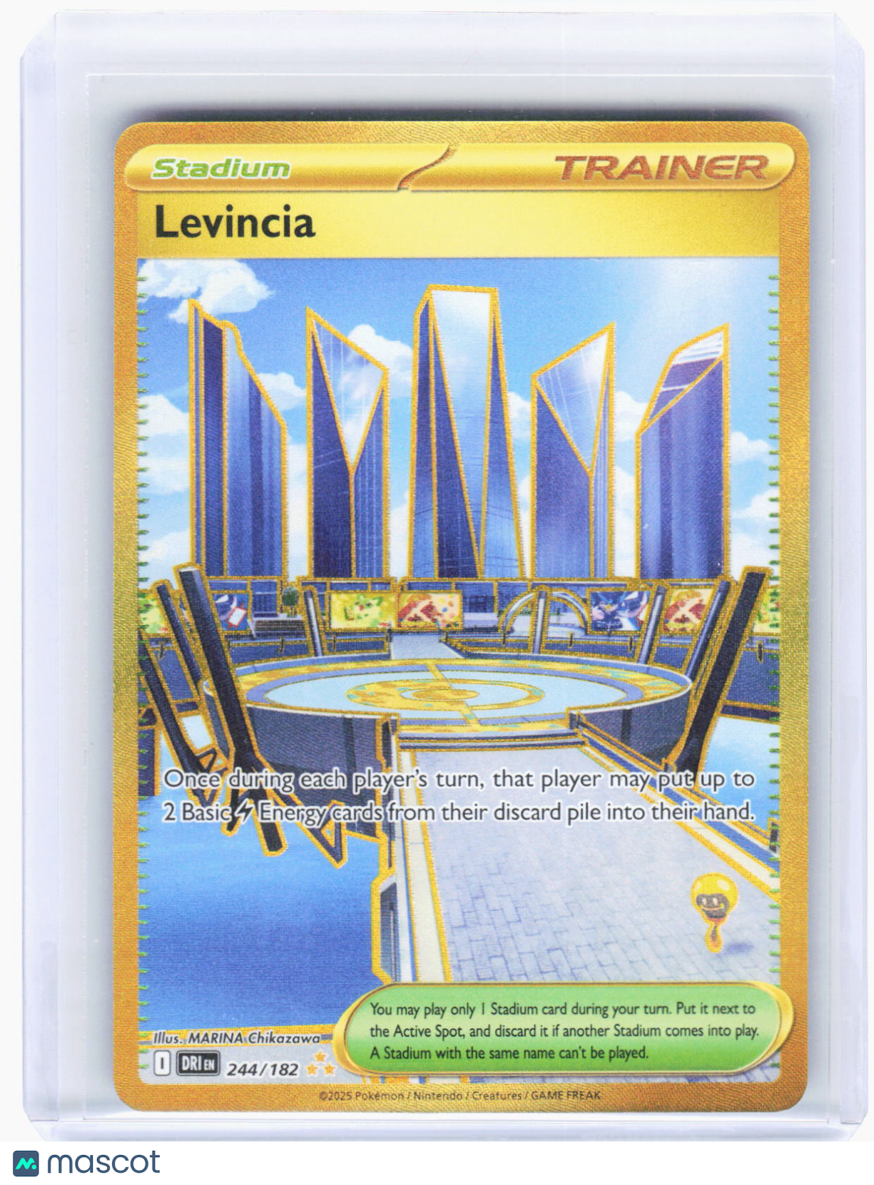 2025 Pokemon—Levincia #244/182 Destined Rivals—Hyper Rare Gold