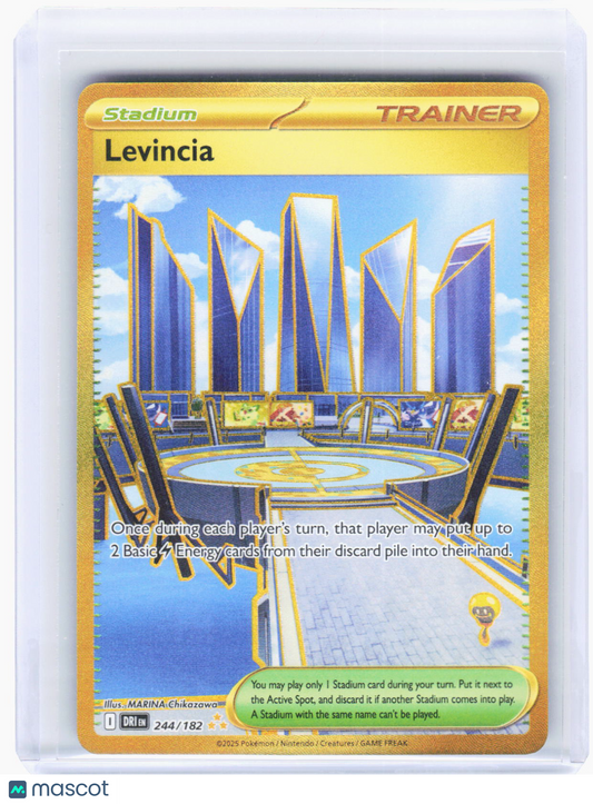 2025 Pokemon—Levincia #244/182 Destined Rivals—Hyper Rare Gold