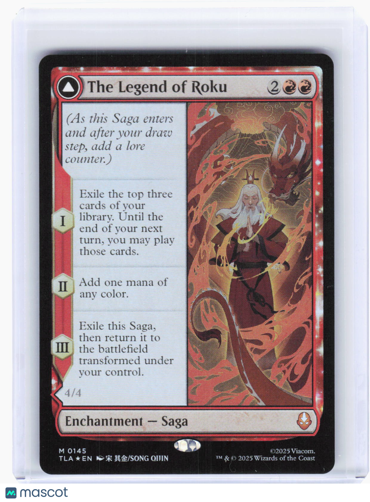 2025 Magic: The Gathering—The Legend of Roku #145 (TLA)—Mythic Foil