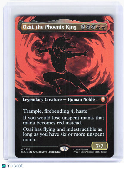 2025 Magic: The Gathering—Ozai, the Phoenix King #335 (TLA)—Mythic Foil