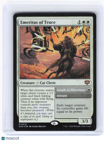 2026 Magic: The Gathering—Emeritus of Truce #13 (SOS)—Mythic Foil