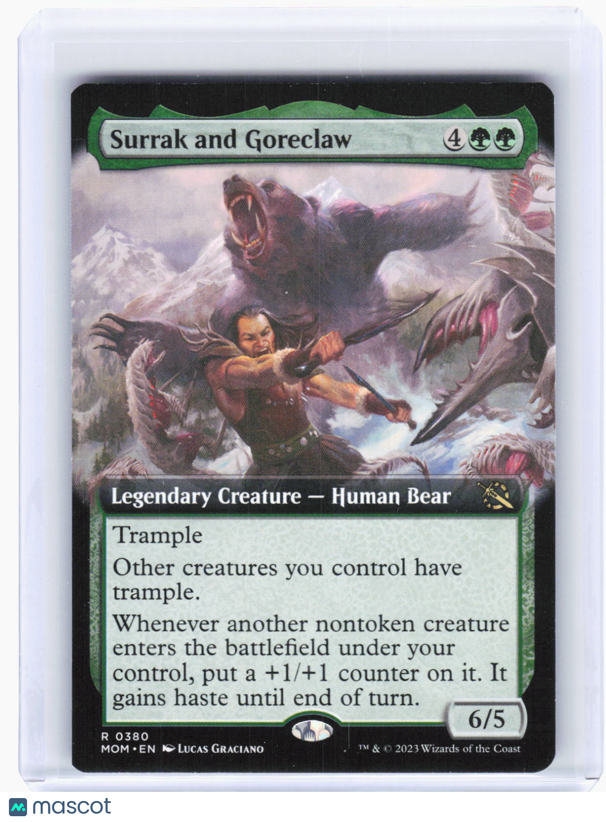 2023 Magic: The Gathering—Surrak and Goreclaw  #380 (MOM)—Rare Non-Foil