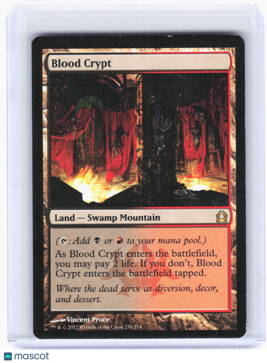 2012 Magic: The Gathering—Blood Crypt #238 Return to Ravnica—Rare Non-Foil (DMG)