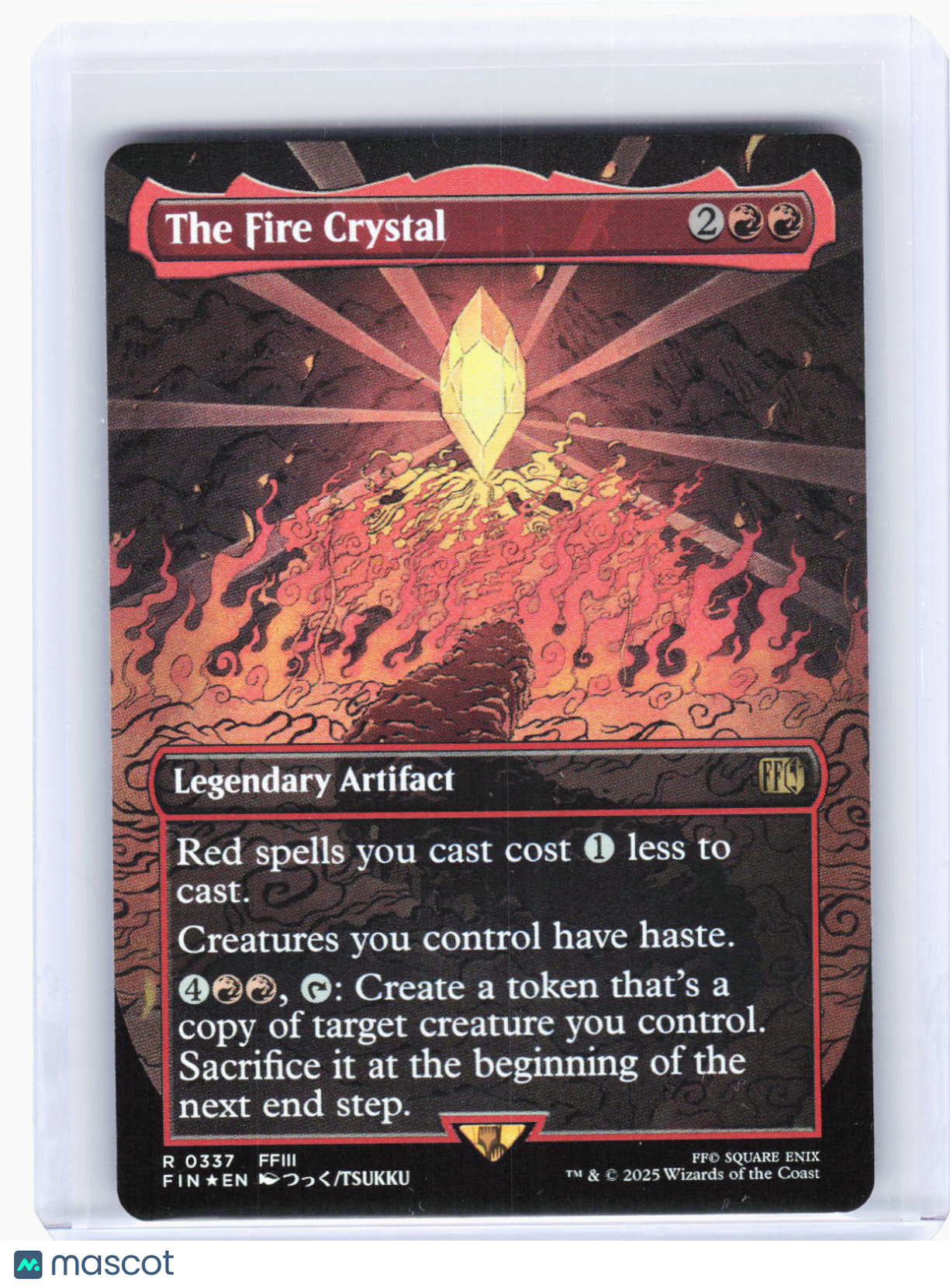 2025 Magic: The Gathering—The Fire Crystal (Borderless) #337 (FIN)—Rare Foil