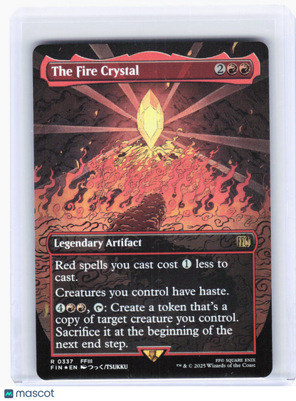 2025 Magic: The Gathering—The Fire Crystal (Borderless) #337 (FIN)—Rare Foil