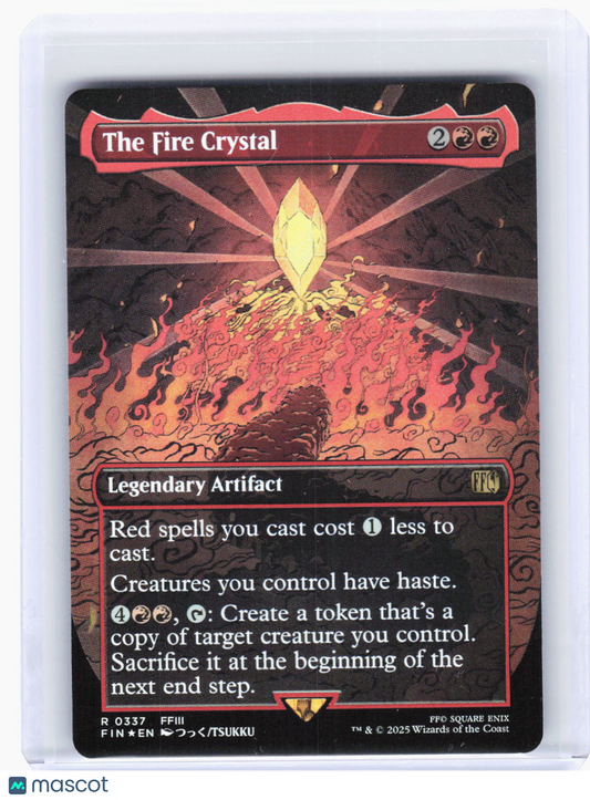 2025 Magic: The Gathering—The Fire Crystal (Borderless) #337 (FIN)—Rare Foil
