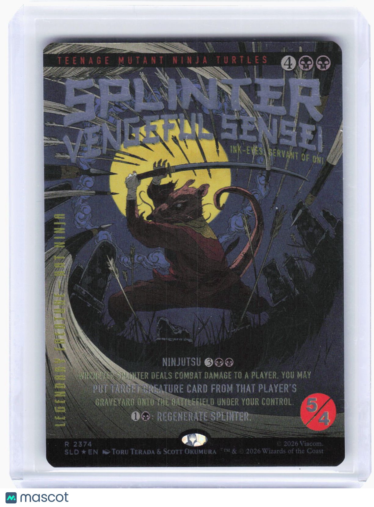 2024 Magic: The Gathering—Splinter, Vengeful Sensei #2374 (SLD)—Rare Foil