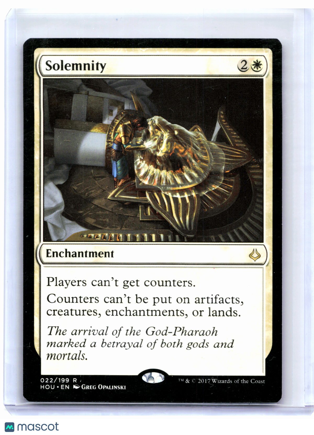 2017 Magic: The Gathering—Solemnity #022 Hour of Devastation—Rare Nonfoil