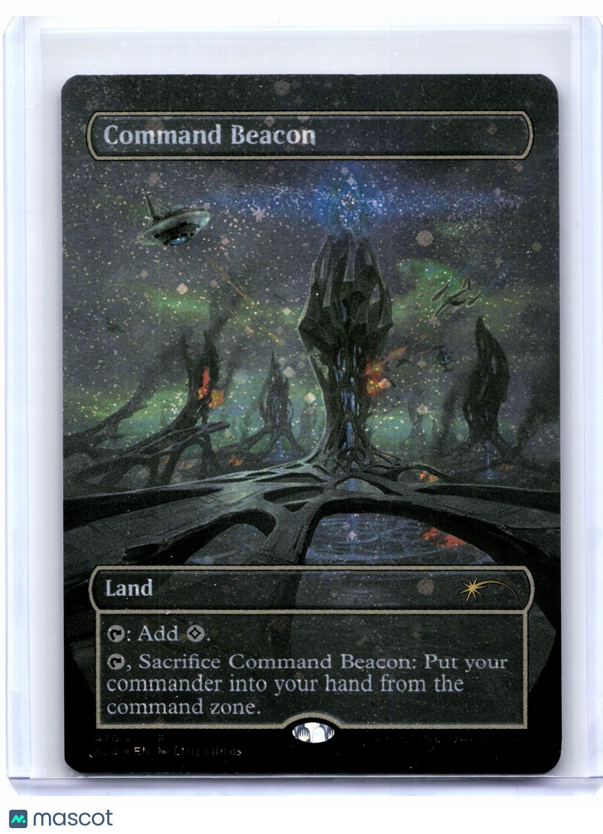 2022 Magic: TG—Command Beacon (Borderless) #470 Secret Lair Drop—Galaxy Foil