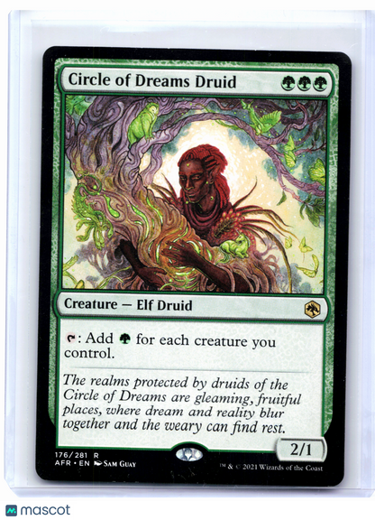 2021 Magic: The Gathering—Circle of Dreams Druid #176 AFR—Rare Nonfoil