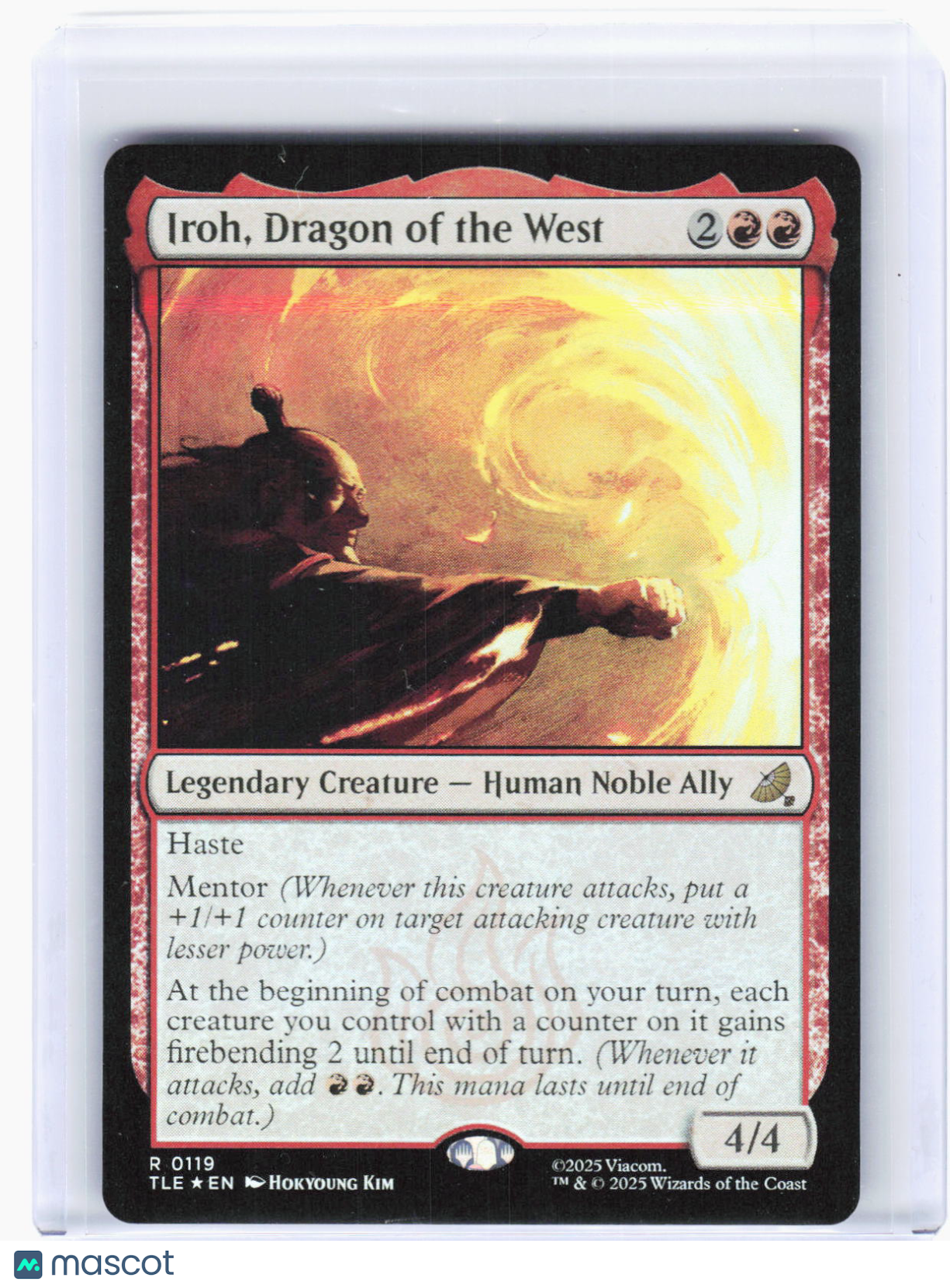 2025 Magic: The Gathering—Iroh, Dragon of the West #119 (TLE)—Rare Foil