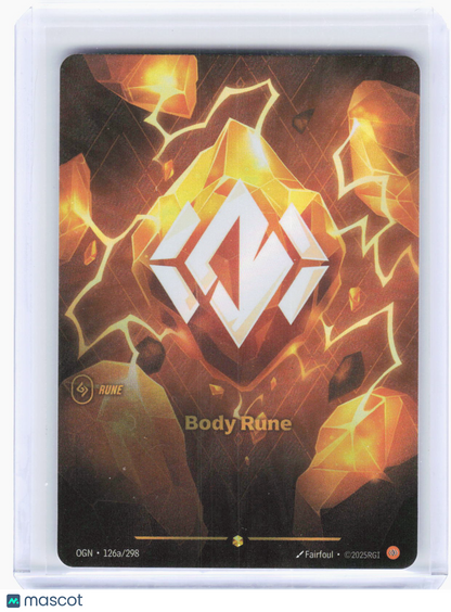 2023 Riftbound—Body Rune (Alternate Art) #126a/298 Origins—Showcase Foil