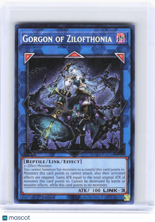 2025 YuGiOh! TCG—Gorgon of Zilofthonia #DUAD-EN050 (DUAD)—SR Foil 1st Edition