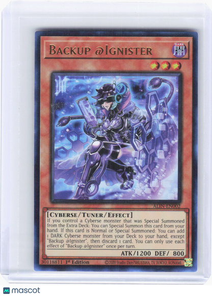 2025 YuGiOh! TCG—Backup @Ignister #ALIN-EN002 (ALIN)—Ultra Rare Foil 1st Edition