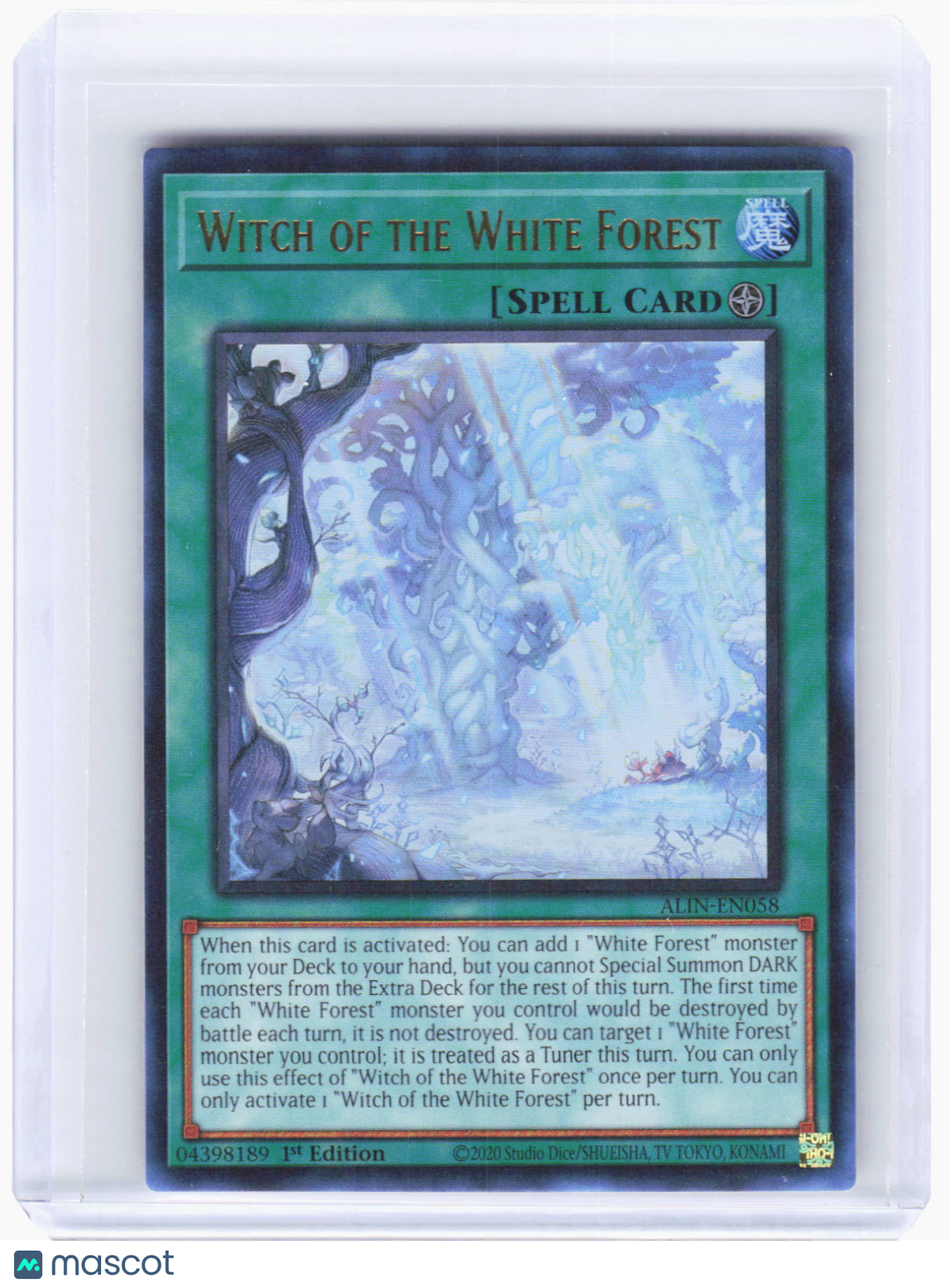 2025 Yu-Gi-Oh! TCG—Witch of the White Forest #ALIN-EN058 (ALIN)—UR Foil 1st Ed