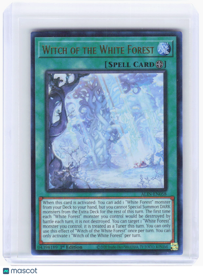 2025 Yu-Gi-Oh! TCG—Witch of the White Forest #ALIN-EN058 (ALIN)—UR Foil 1st Ed