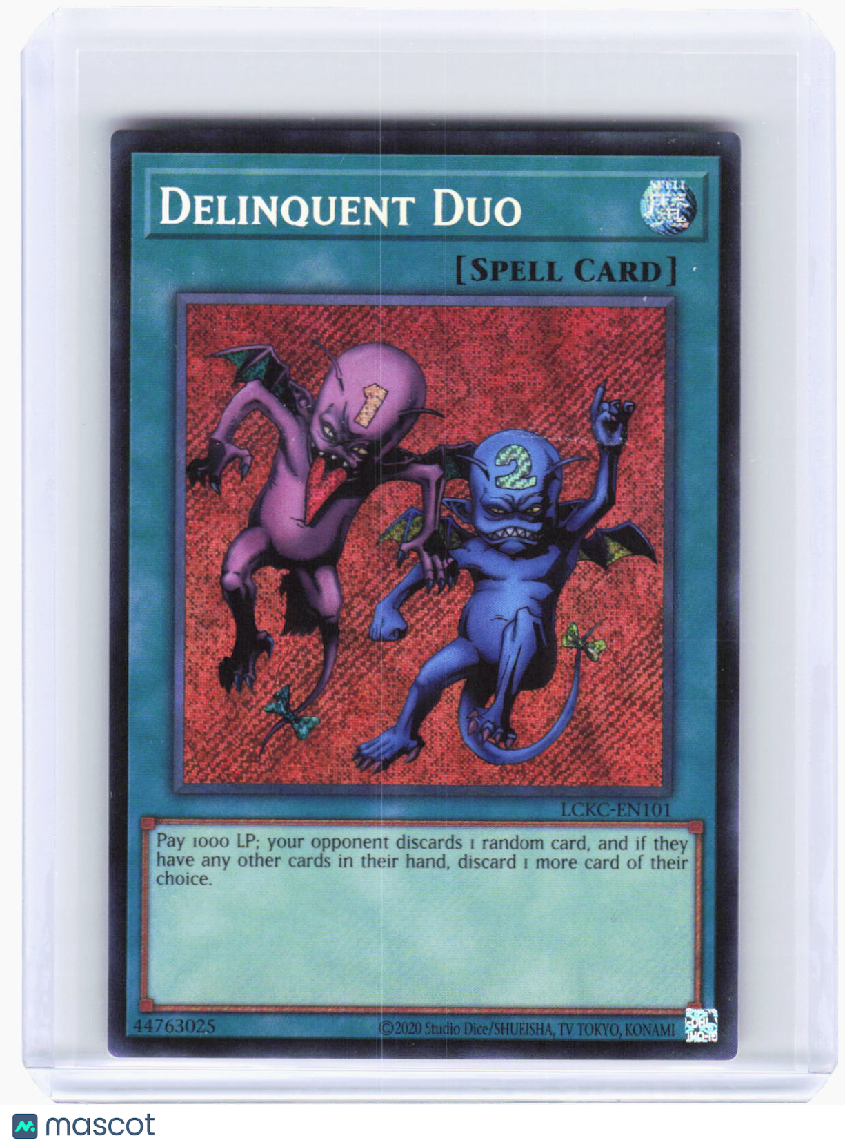 2020 Yu-Gi-Oh! TCG—Delinquent Duo #LCKC-EN101 Legendary Collection Kaiba—SR Foil
