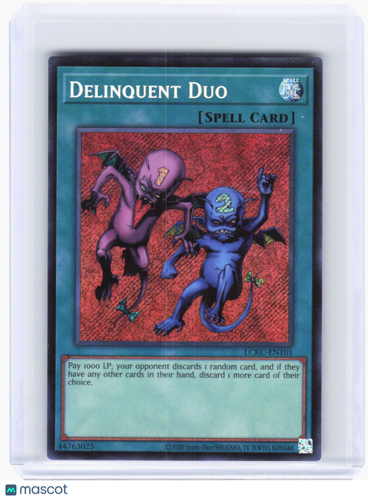 2020 Yu-Gi-Oh! TCG—Delinquent Duo #LCKC-EN101 Legendary Collection Kaiba—SR Foil