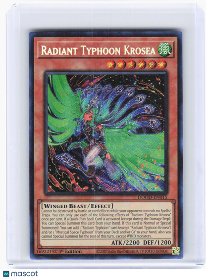 2020 YuGiOh!—Radiant Typhoon Krosea #DOOD-EN015 (DOOD)—SR Foil 1st Ed