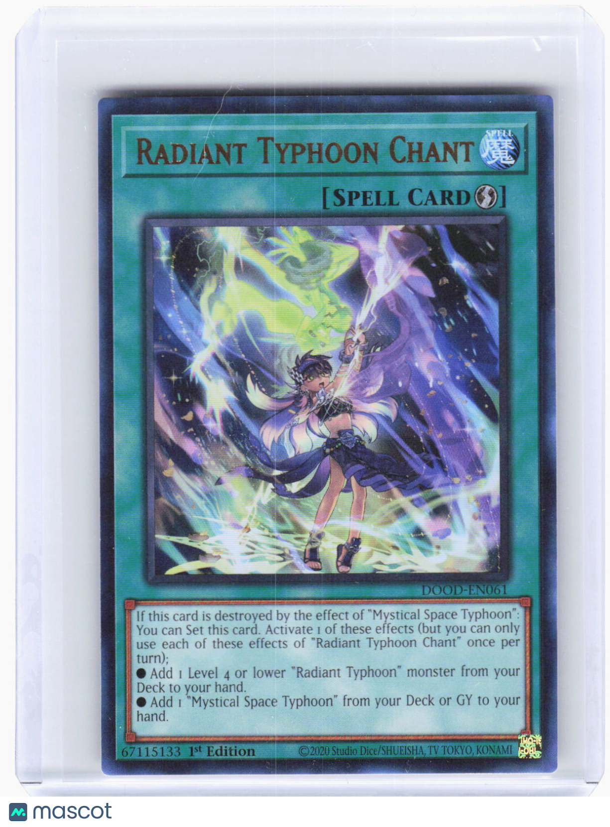 2025 Yu-Gi-Oh! TCG—Radiant Typhoon Chant #DOOD-EN061 (DOOD)—UR Foil 1st Edition