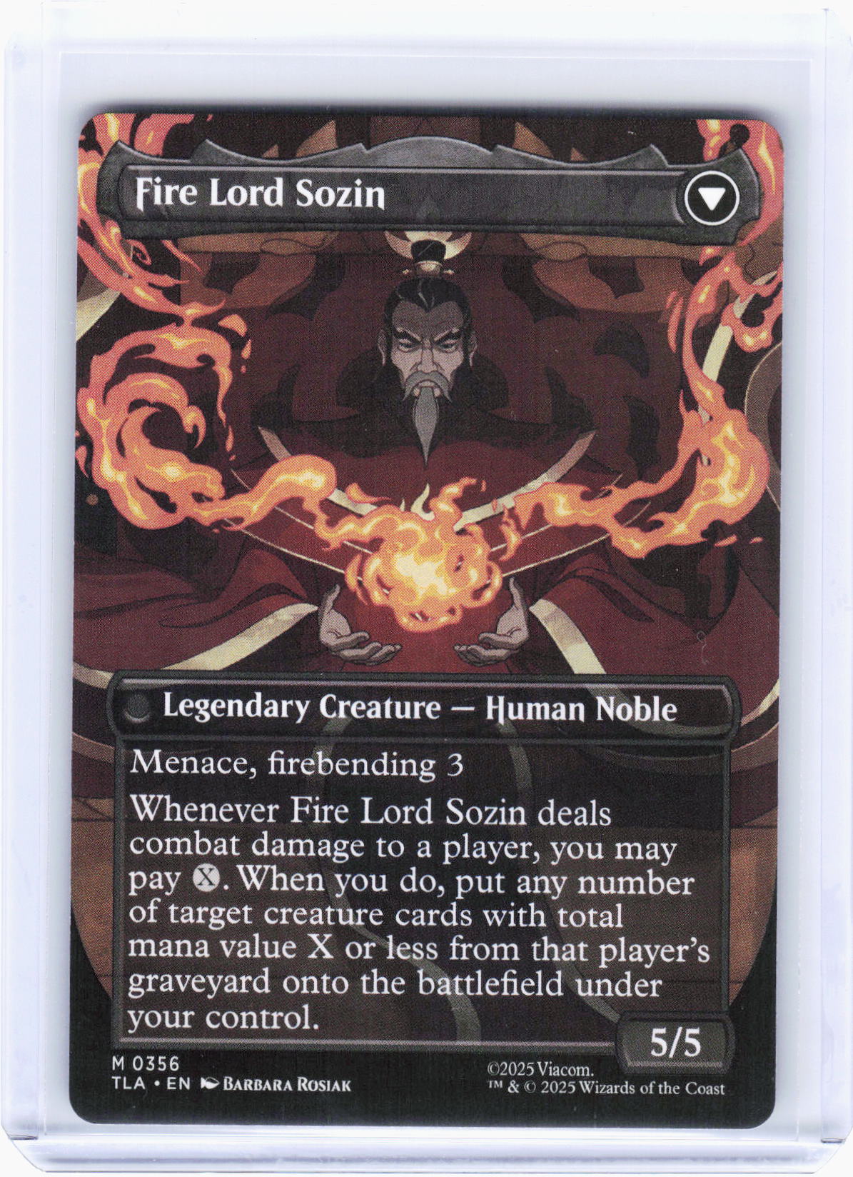 2025 Magic: The Gathering—The Rise of Sozin #356 (TLA)—Mythic Non-Foil