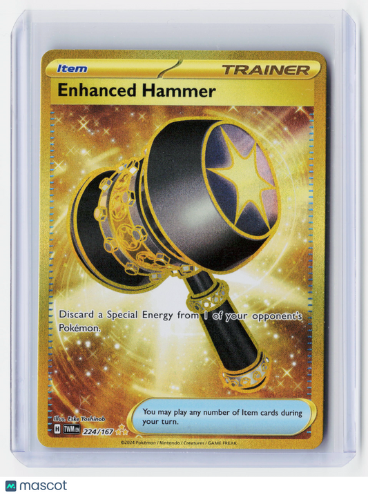 2024 Pokemon—Enhanced Hammer #224/167 Twilight Masquerade—Secret Rare Gold
