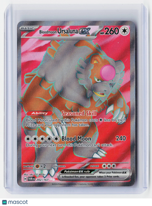 2024 Pokemon—Bloodmoon Ursaluna ex #202/167 Twilight Masquerade—Holo